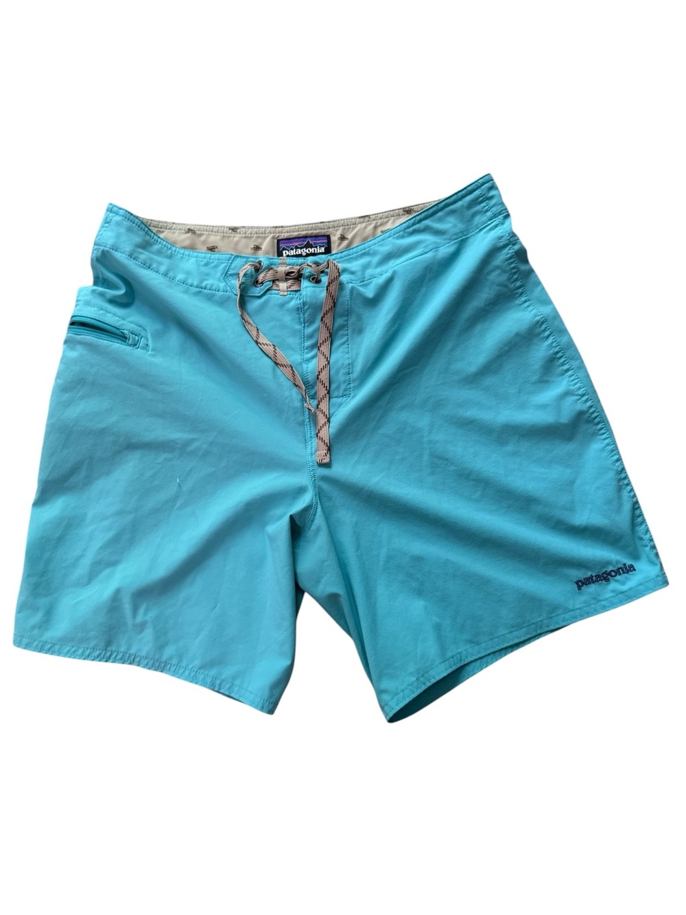 Patagonia Men's Teal Blue Swim Trunks size 32